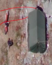 Le Hezbollah démonte une des tentes érigées en territoire israélien sur le mont Dov