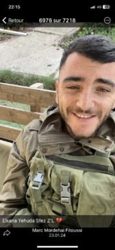 Eliaou Sfez, les défis d’un père, orphelin d'Elkana, son fils soldat